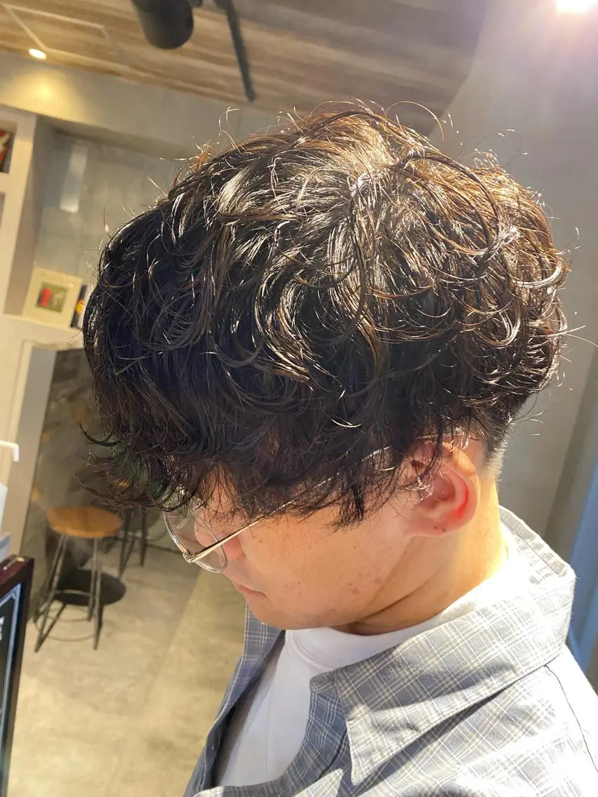 メンズ メンズパーマ プードルパーマ プードルパーマ ナチュラル特化 低価格/ＪＯのヘアスタイル