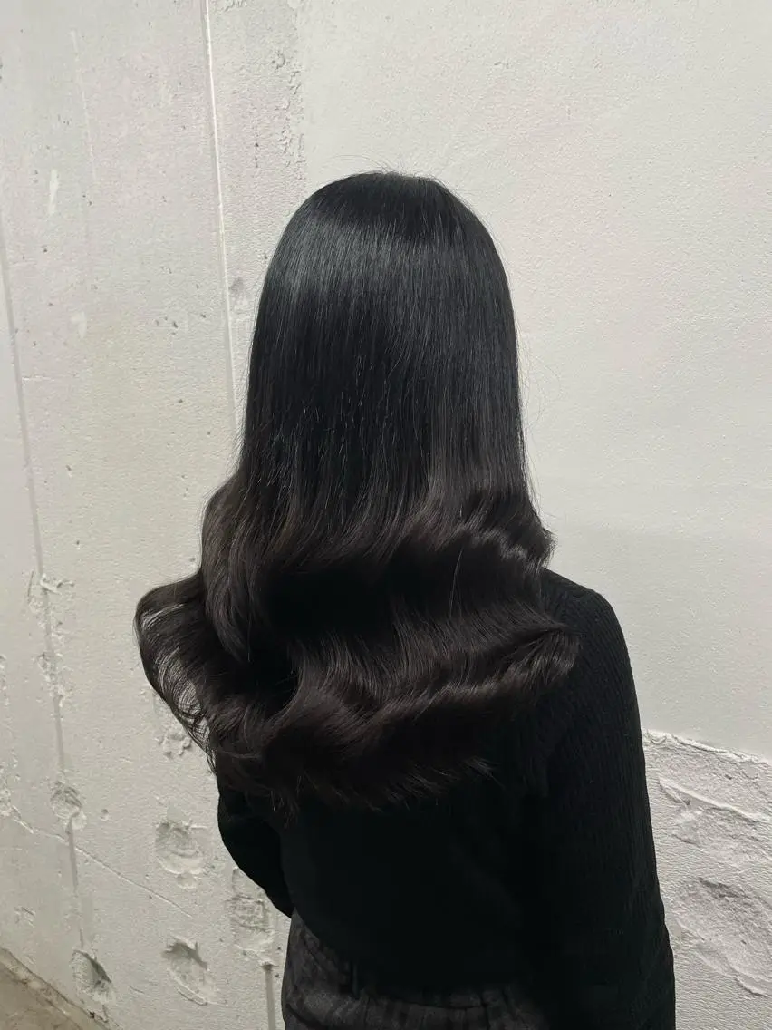 ロング カラー シールエクステ バレイヤージュ ミストバング ダブルカラー  フェイスフレーミング ヘアカラー エクステ 🧡艶髪/エクステ 🫧🧡YUKI❄️のヘアスタイル