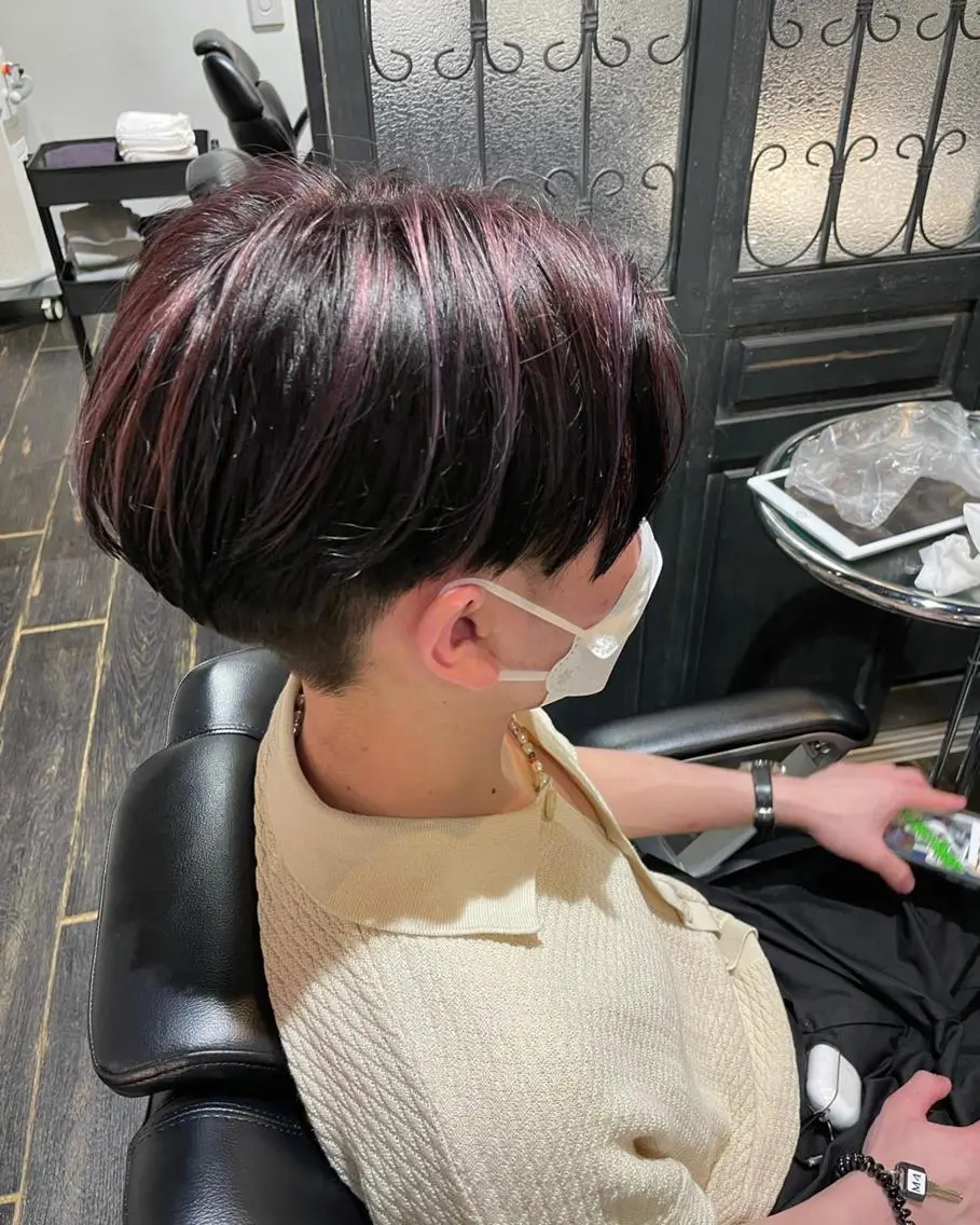 ミディアム カラー パーマ ヘアアレンジ メンズ キッズ ネイル マツエク・マツパ メンズハイライト ハイライトカラー ハイライト メンズネイル 🫧垢抜けヘア🫧 SHIORIのヘアスタイル