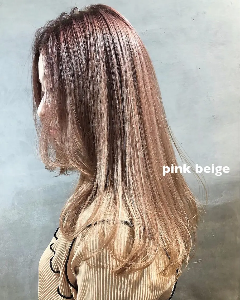 ロング カラー ブリーチ カット ヘアカラー トリートメント ツキノキ　ミナ 8月から西梅田店のヘアスタイル