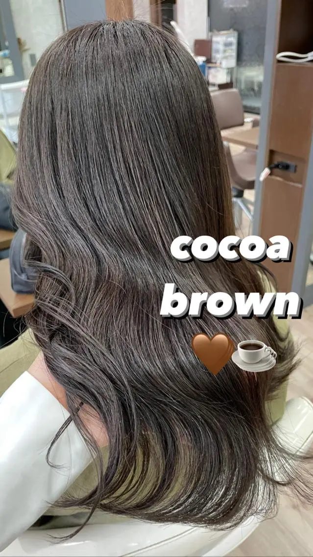 ロング カラー ブラウンカラー 透明感カラー ココアブラウン オレンジ たなか りなのヘアスタイル