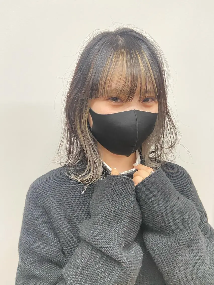 ミディアム ヘアカラー 🌿自然なハイトーン 竹本悠太郎のヘアスタイル