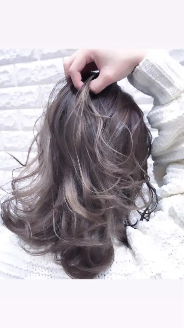 ロング カラー バレイヤージュ ブリーチ ケアブリーチ レイヤーカット 稲村 toshiのヘアスタイル