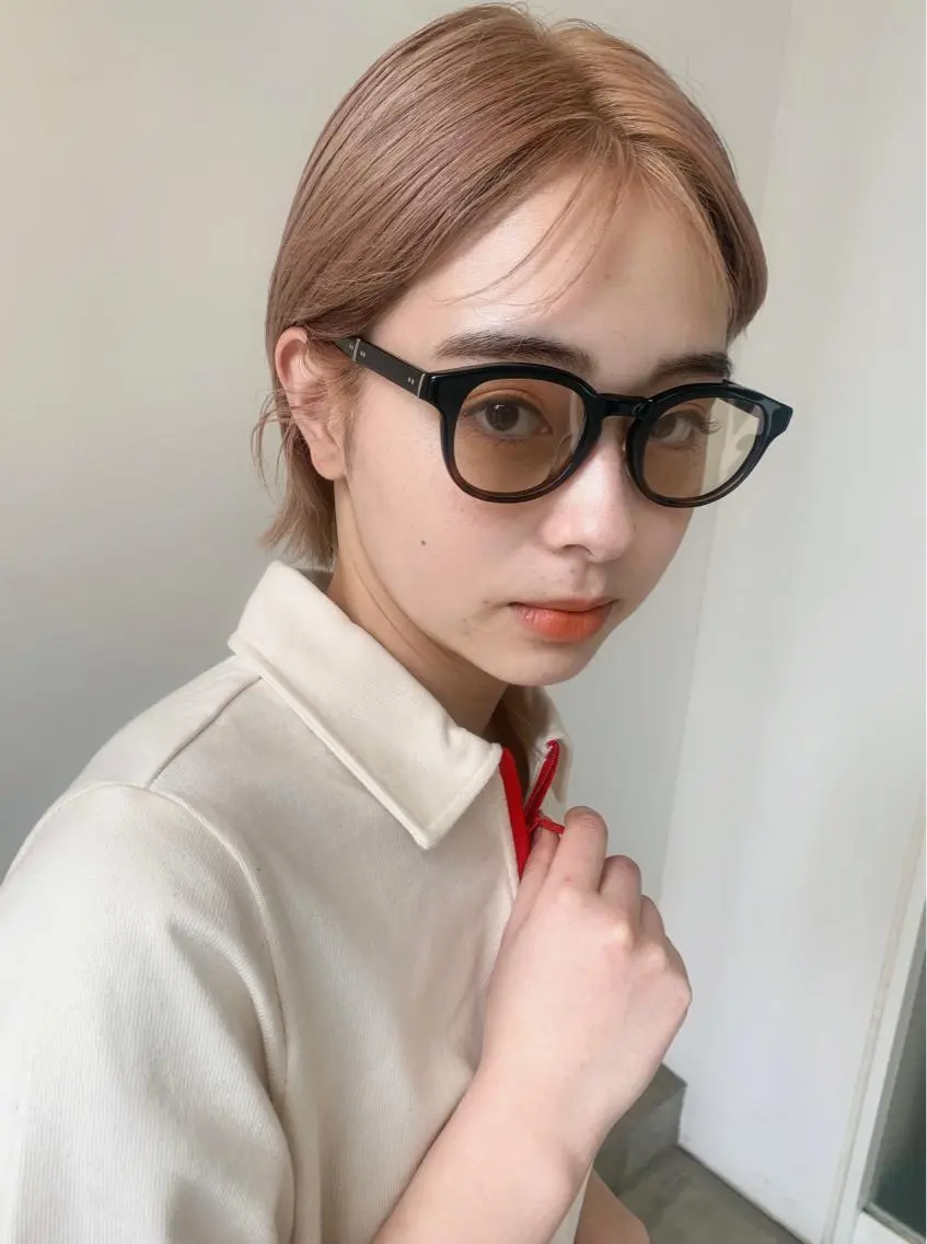 ショート カラー ハイトーンカラー ボブ ボブ/顔まわりカット 💫大澤奈緒美のヘアスタイル