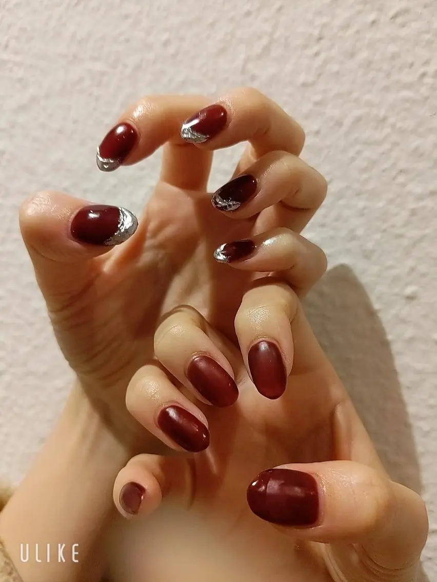 ネイル フレンチネイル マットネイル ミラーネイル ニュアンスネイル 💜 nao💜のマツエク・マツパデザイン