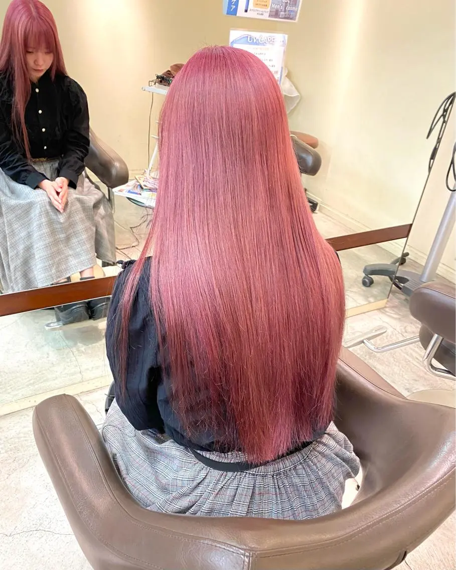 ロング カラー ウチダ ユウヤのヘアスタイル