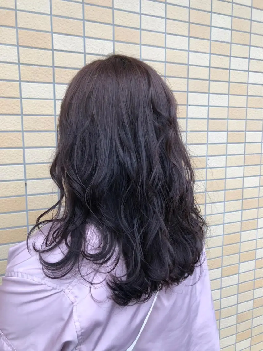 カラー ピンクカラー ピンクパープル ブリーチカラー🫧 森　凪沙のヘアスタイル