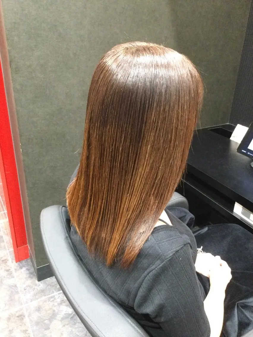 ミディアム パーマ Annon プライベートサロンのヘアスタイル