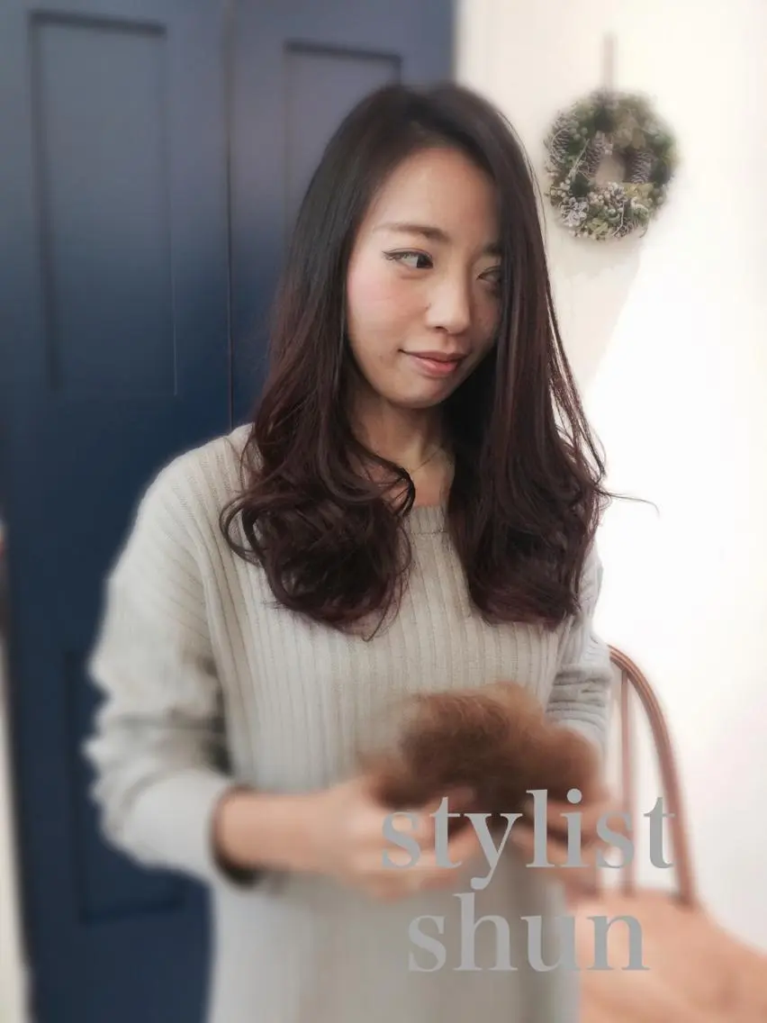 ミディアム セミロング ロング カラー グラデーションカラー LAGOM hair 《池袋》のヘアスタイル