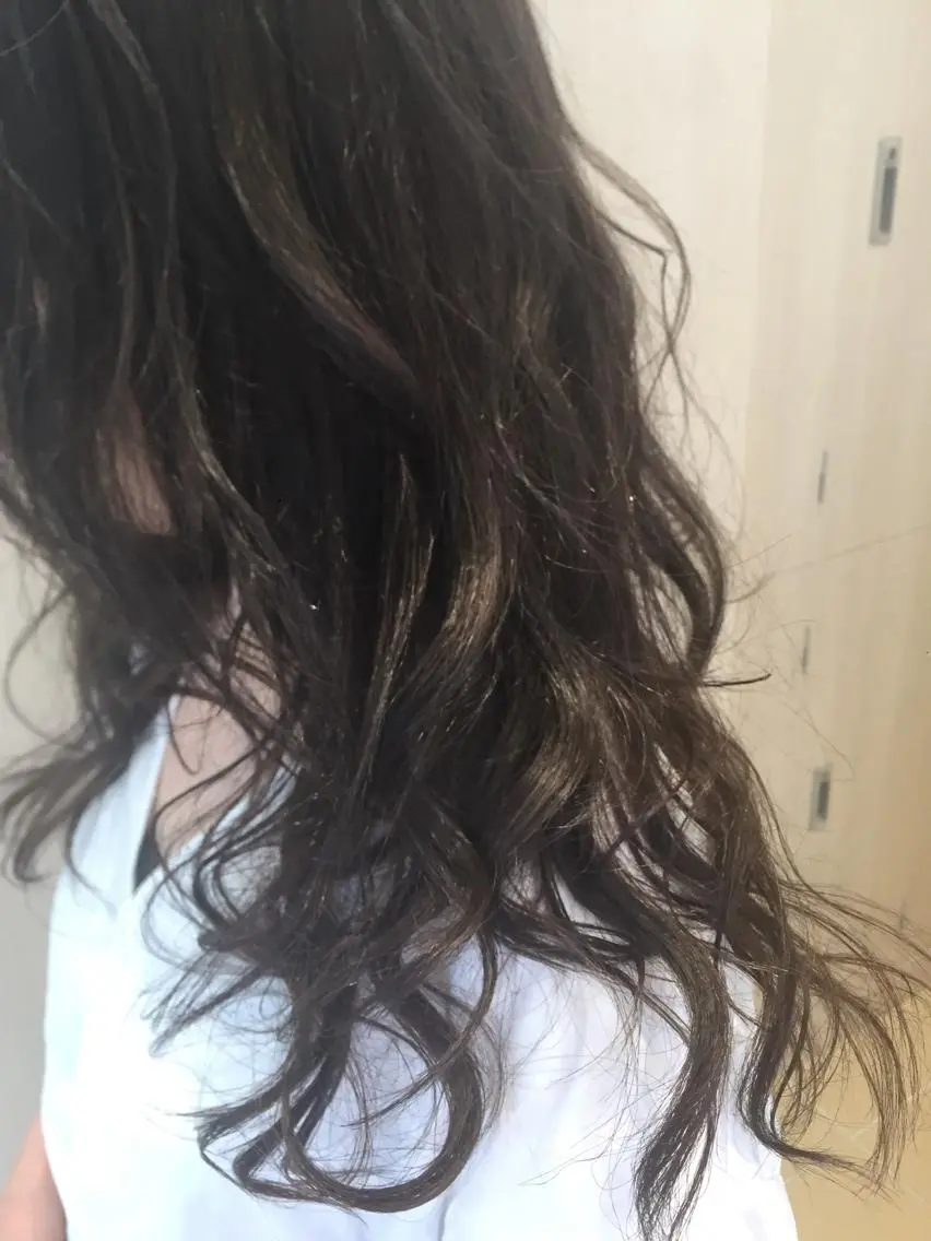 ロング ヘアカラー トリートメント 堀井 猛史のヘアスタイル