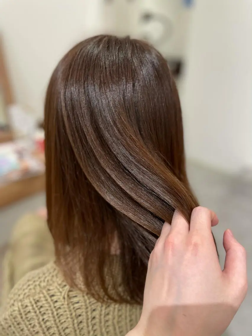 ミディアム カラー 星 翔のヘアスタイル