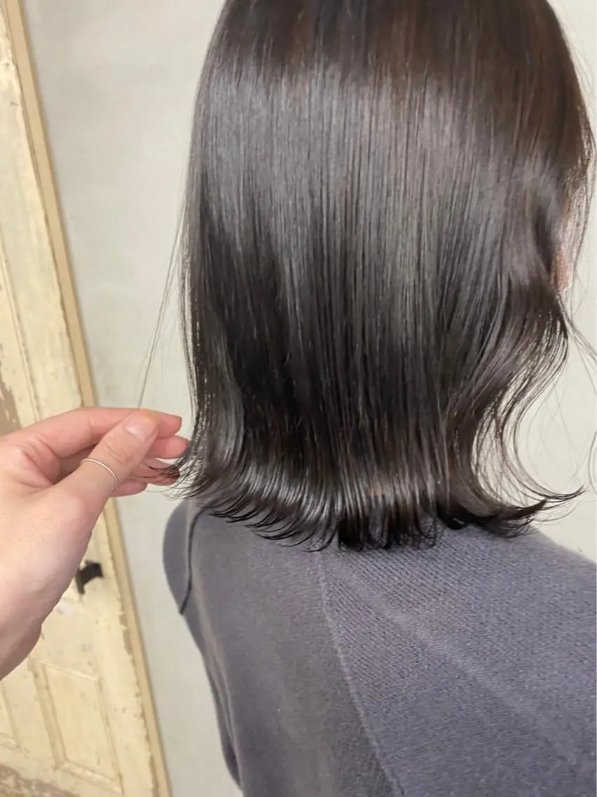 ミディアム カラー アッシュ お任せヘア☘️☘️ 及川渚のヘアスタイル