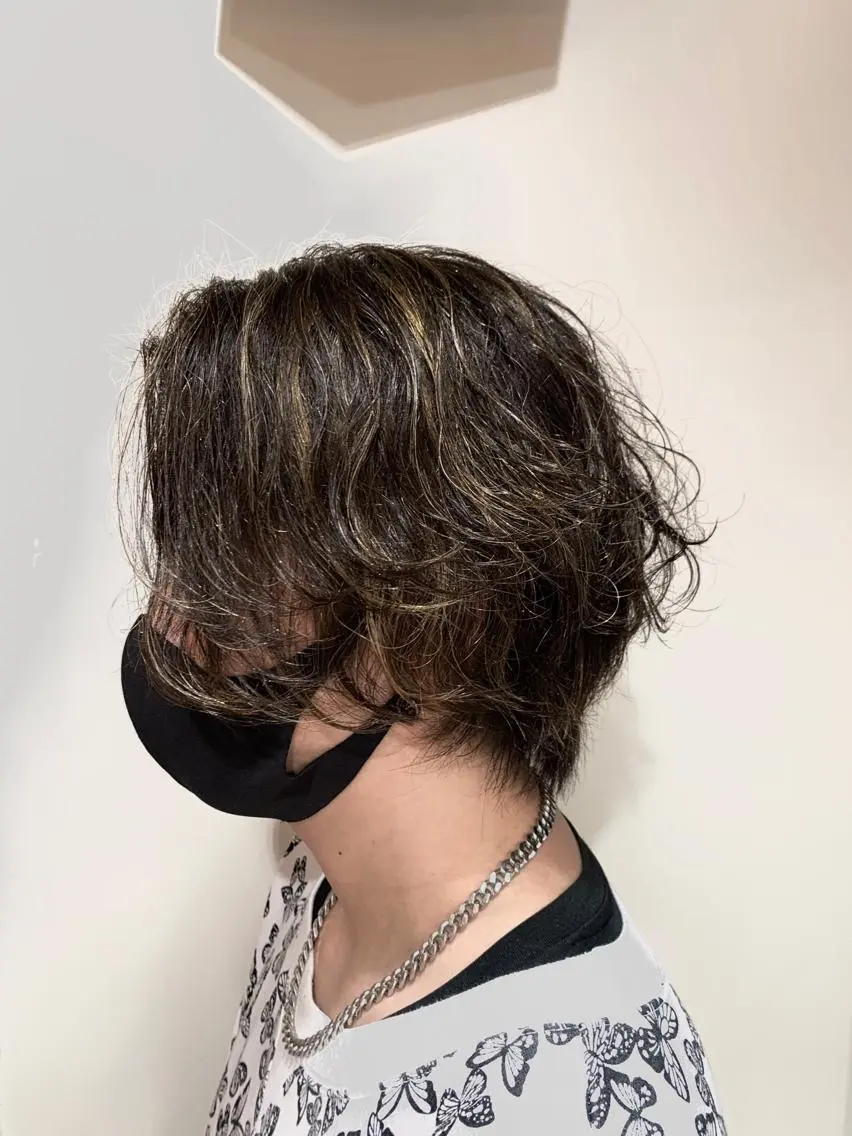 カラー メンズ カット ヘアカラー 岡崎勇人/レイヤー/ 韓国/ケラチンTRのヘアスタイル