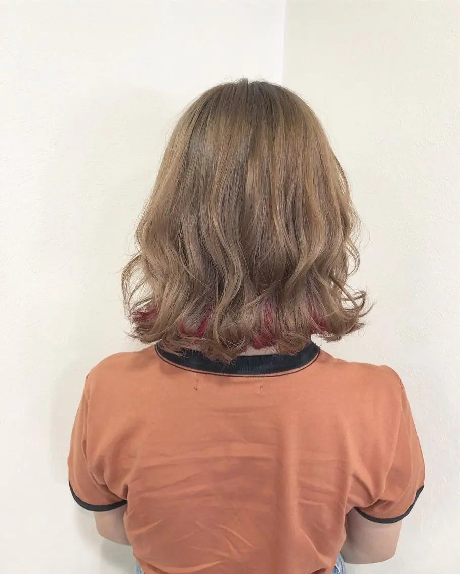 ミディアム ヤマグチ ヒカルのヘアスタイル
