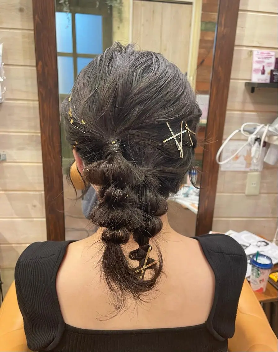 セミロング 君山 希美のヘアスタイル