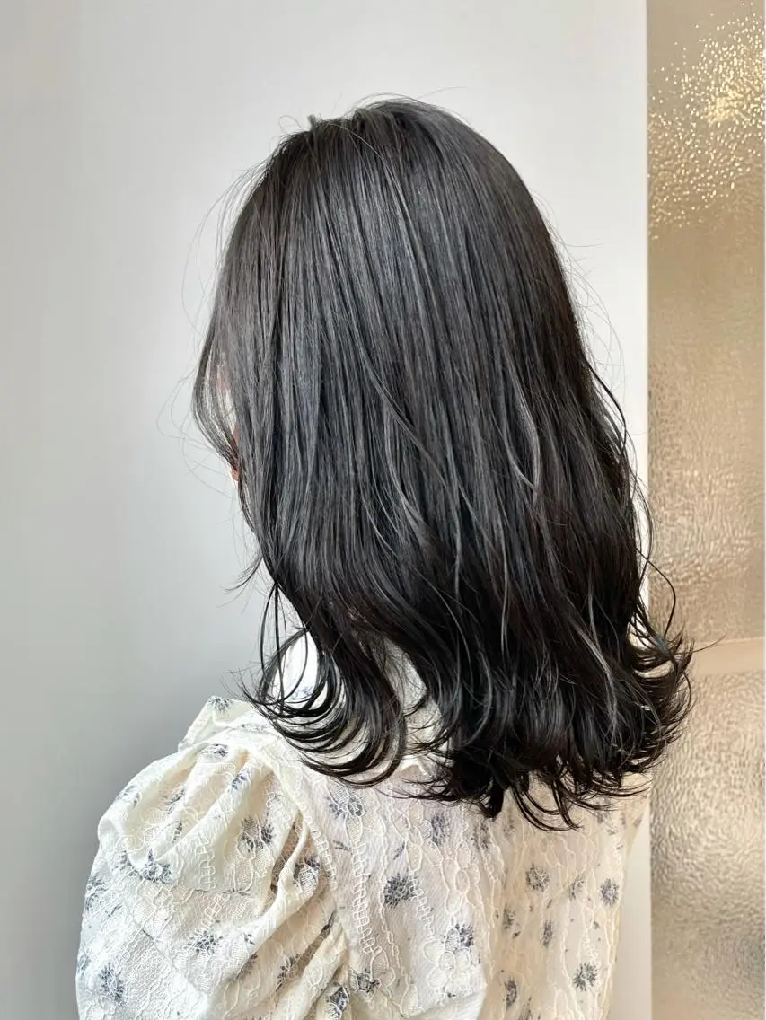 ミディアム カラー アディクシーカラー 透明感カラー モデルさん募集中IT byALBUM八王子のヘアスタイル