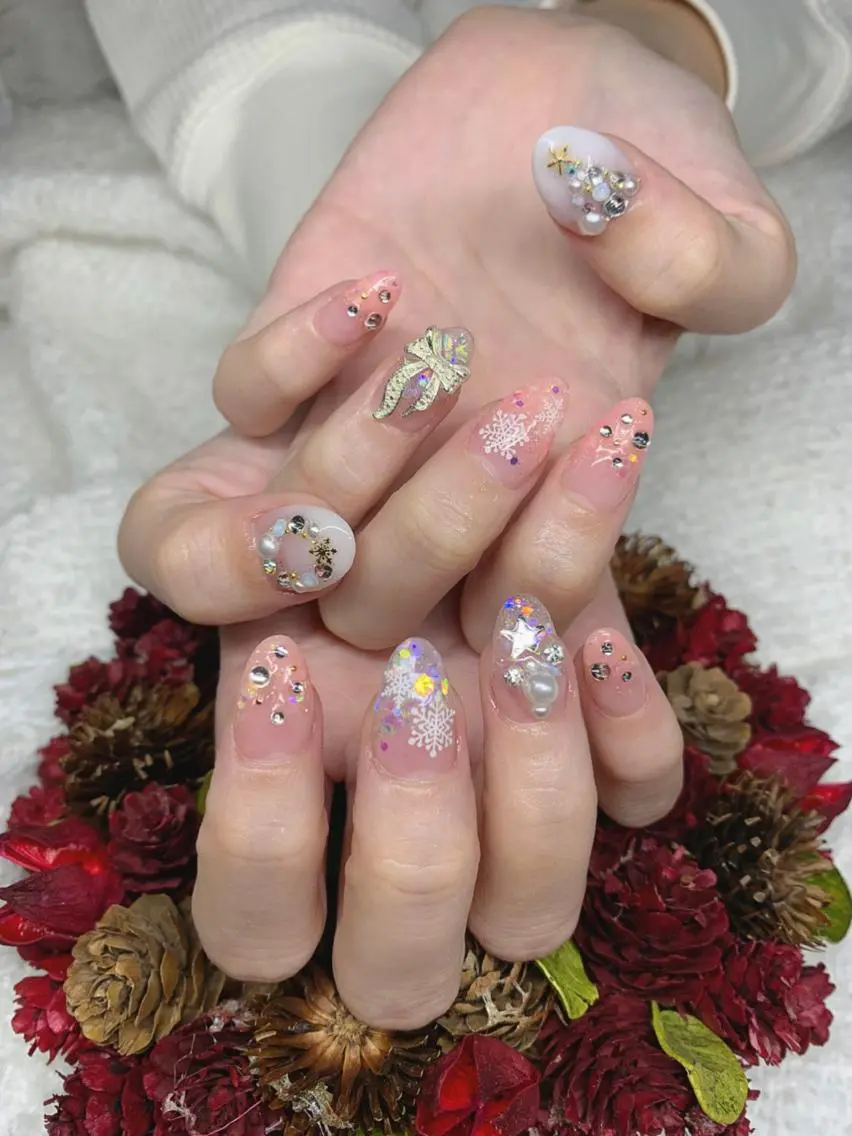 ネイル 長さ出し スカルプネイル *・*MIMnail 1号店・*:・*のネイルデザイン