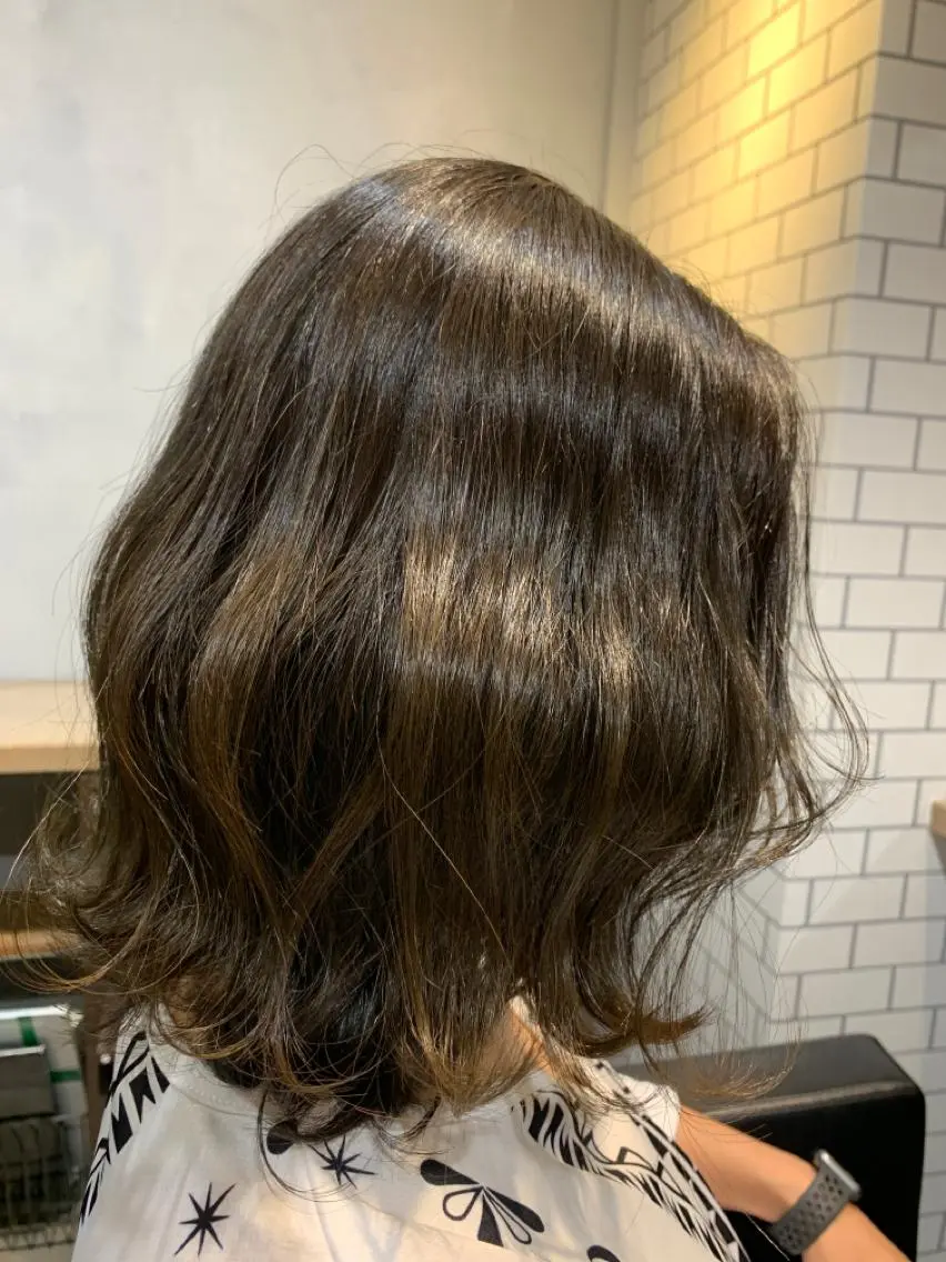 ミディアム カット ヘアカラー トリートメント katsuya hiroのヘアスタイル