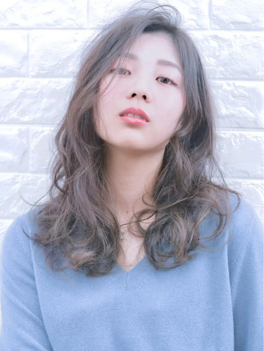セミロング アッシュ 縮毛矯正/髪質改善 主税巧一のヘアスタイル