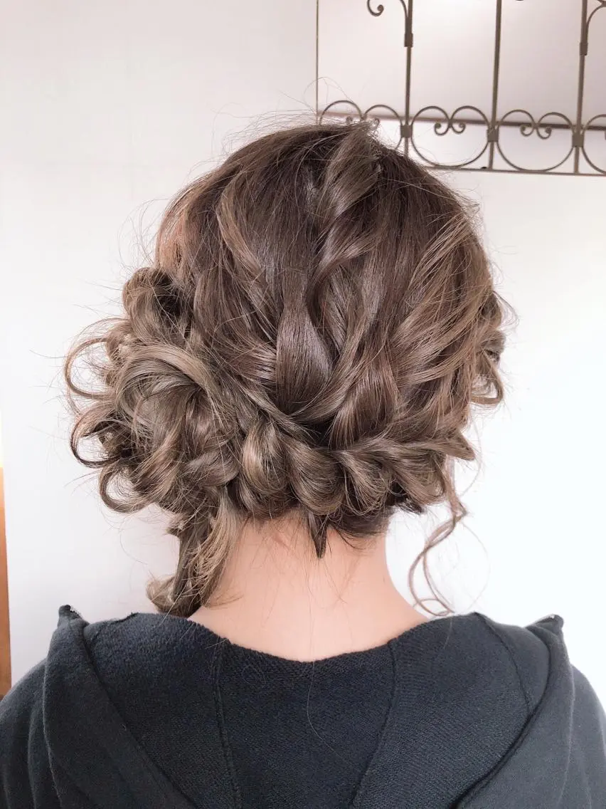 ロング ヘアセット 松田 みのりのヘアスタイル