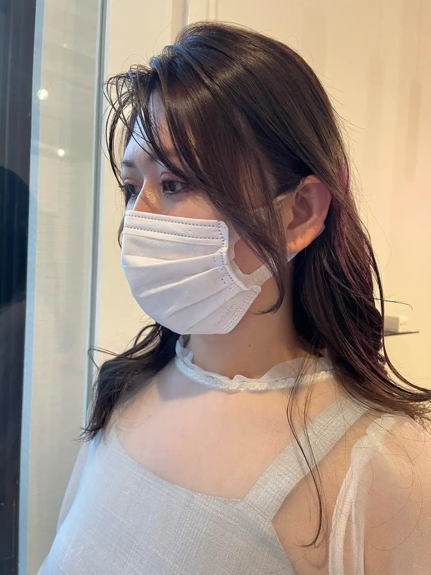 ロング カラー カット トリートメント YUI/ ブリーチカラー🌷のヘアスタイル