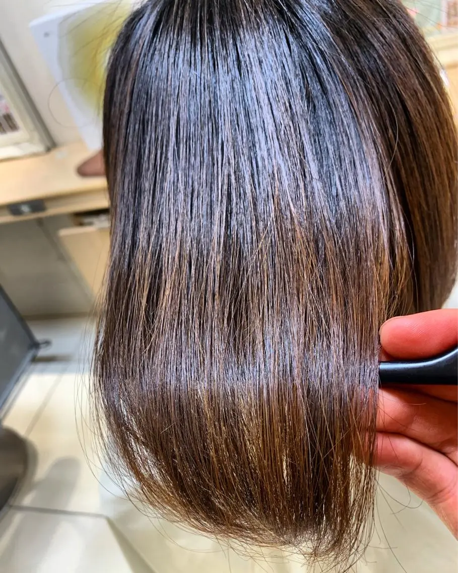 ショート 縮毛矯正 トリートメント 店長 大方康暉のヘアスタイル