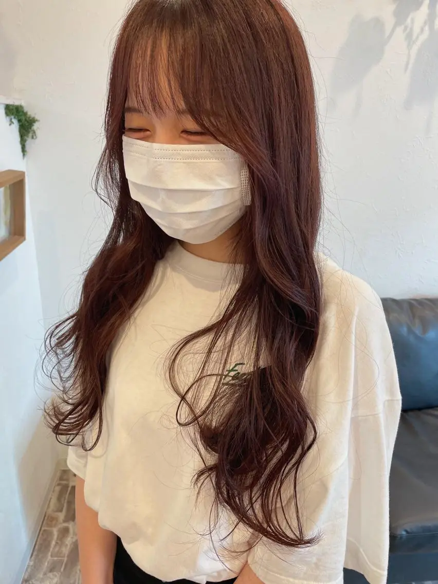 ロング カラー ラベンダーカラー レッドカラー カット ヘアカラー トリートメント m ā l o.🌷 サカモトマイコのヘアスタイル