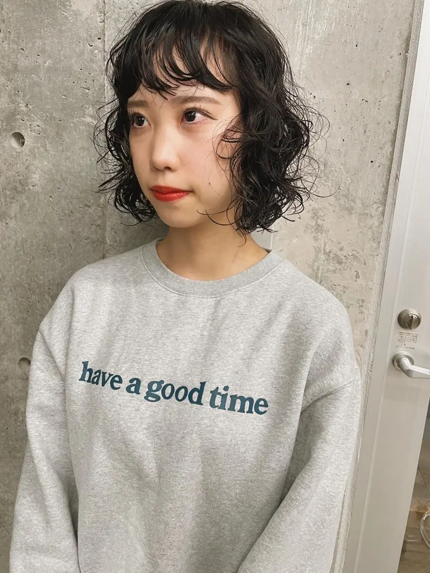 ショート パーマ 似合わせカット カット パーマ トリートメント センスをお届けします 大谷将生infpのヘアスタイル