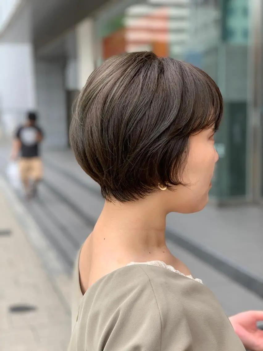 ショート 丸みショート ショートヘア カット ヘアカラー arc. arc.のヘアスタイル