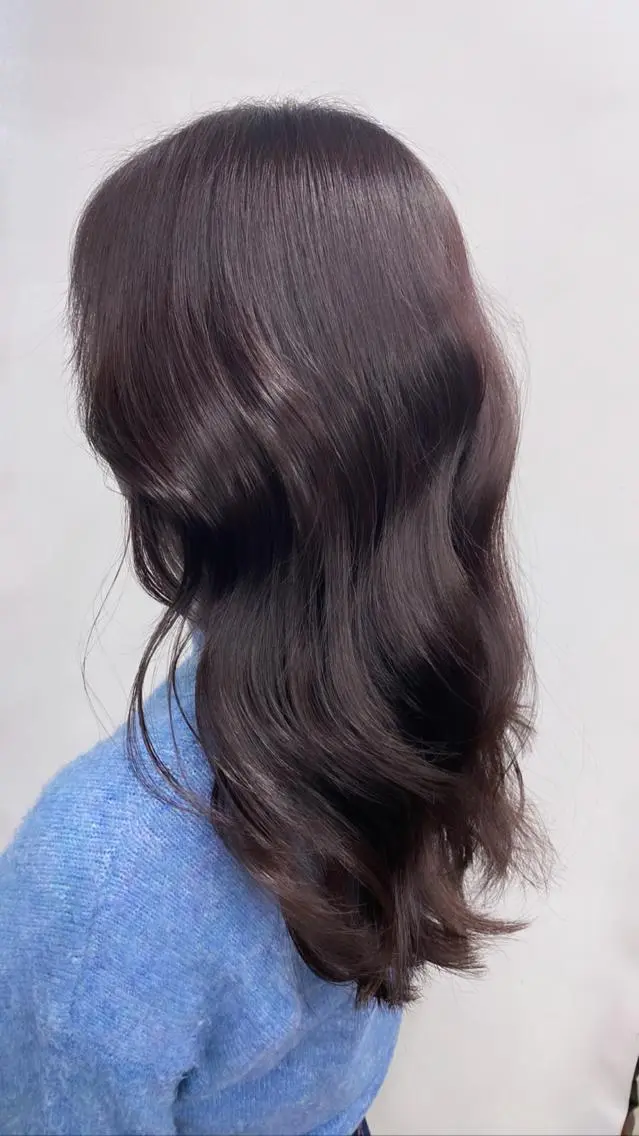 ロング ヘアカラー トリートメント 銀座/レイヤー /髪質改善/韓国ヘアのヘアスタイル