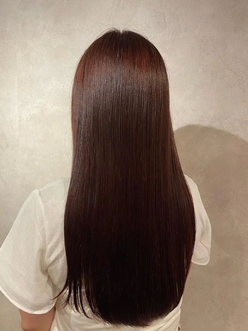 ロング カラー 坂上 里果のヘアスタイル