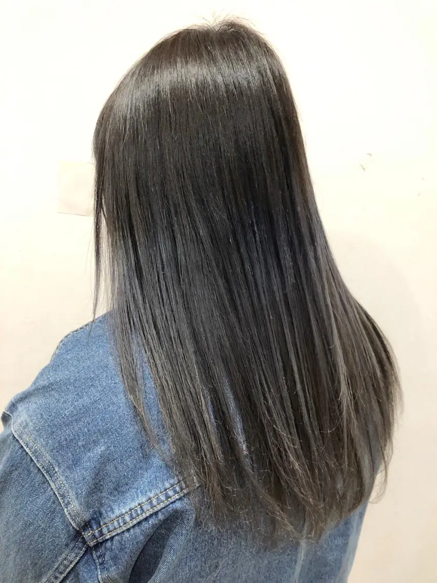 ロング カラー 脱白髪染め美容師 竹内涼乃のヘアスタイル
