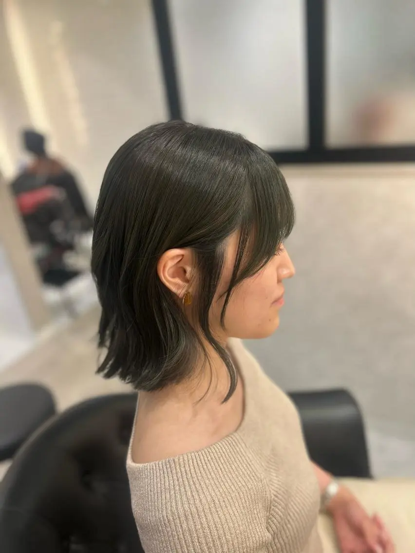 ショート カラー カット ヘアカラー トリートメント emi/髪質改善/ 韓国風/艶カラーのヘアスタイル