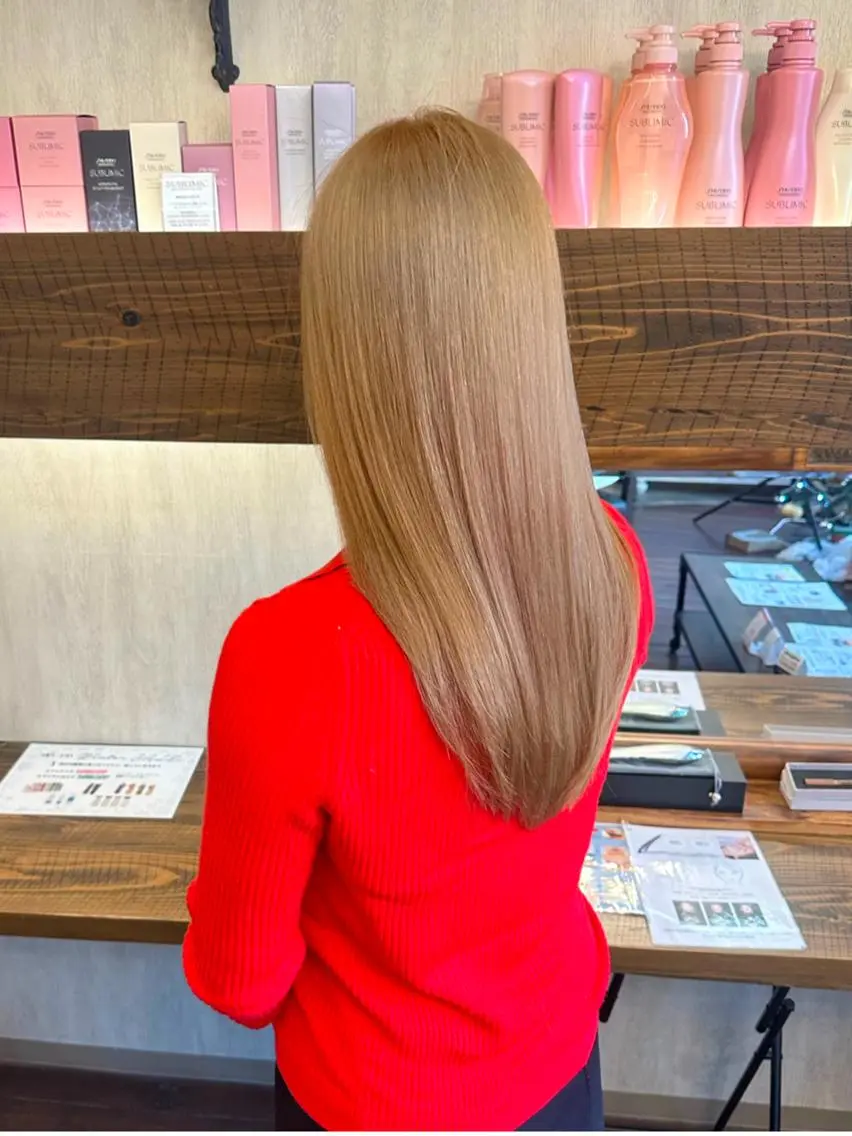ロング ヘアカラー 能隅あいかFLEAR 口コミ⭐️5.0⭐️のヘアスタイル