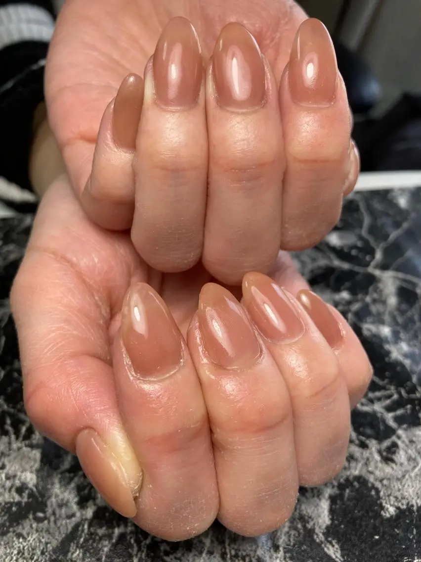 ミディアム ネイル スカルプネイル ハンドネイル フットネイル ✴︎ Delightのネイルデザイン