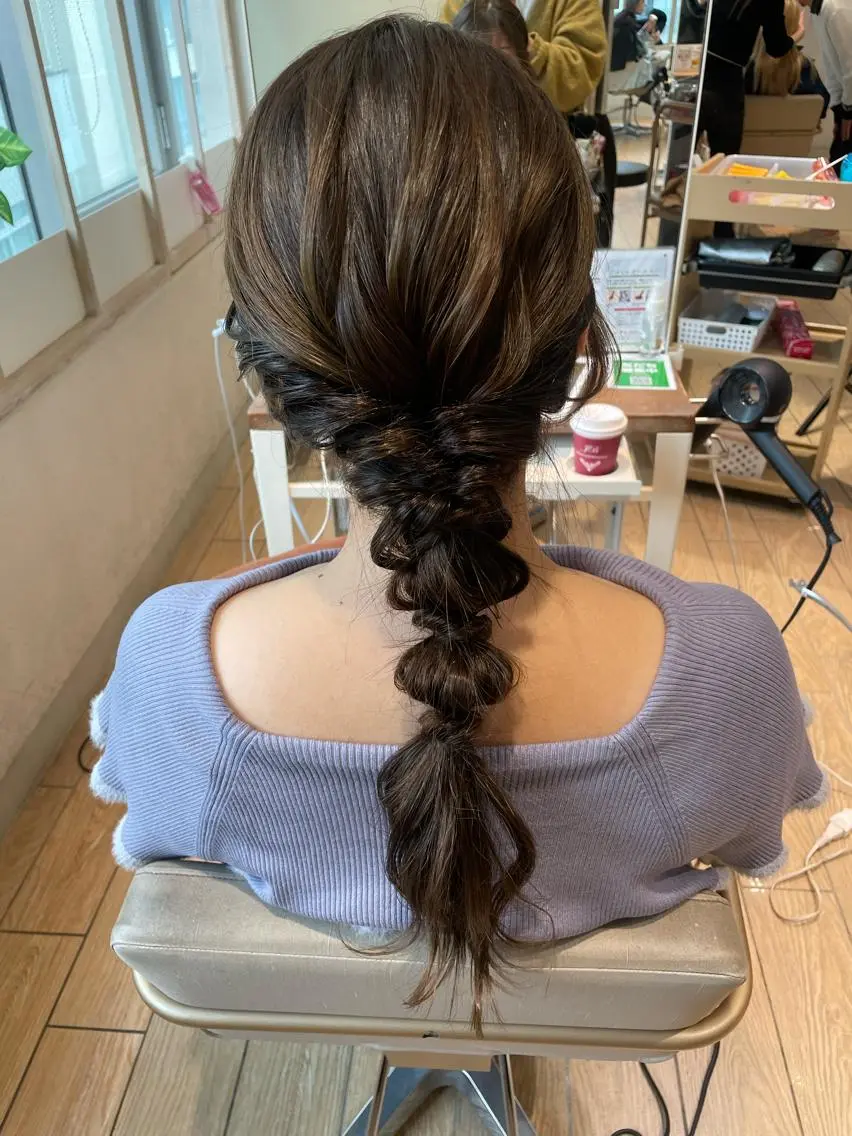 ロング ヘアアレンジ カット⌇艶カラー 🫧⌇Nanahoのヘアスタイル