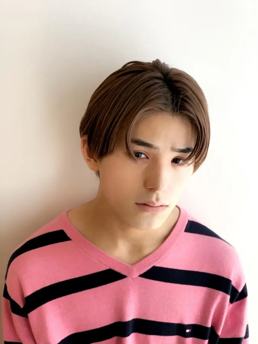 ミディアム カラー メンズ メンズ韓国風 韓国風ヘア カット ヘアセット メンズStylist 山根慧のヘアスタイル