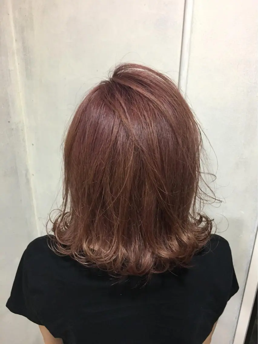 ミディアム カラー オレンジ レッドカラー ヘアカラー トリートメント ヘッドスパ ヘアセット 大宮/山口 竣也のヘアスタイル