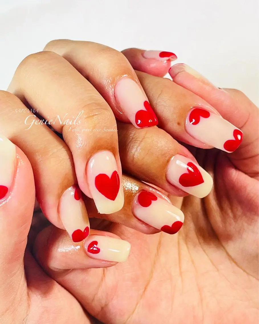 メンズ ネイル アートネイル フットネイル メンズネイル 持ち込み バレンタイン Genie Nailsのネイルデザイン