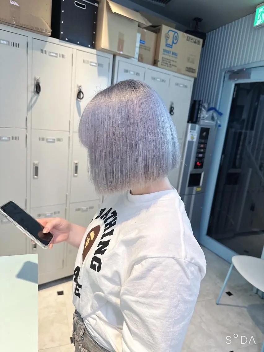 ショート カラー ヘアカラー トリートメント ヘアセット 🪄池袋ハイトーン 🪄ブリーチカラーのヘアスタイル