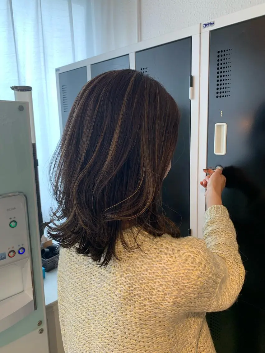 ミディアム ヘアカラー 艶髪💎美容師 TATSUYAのヘアスタイル