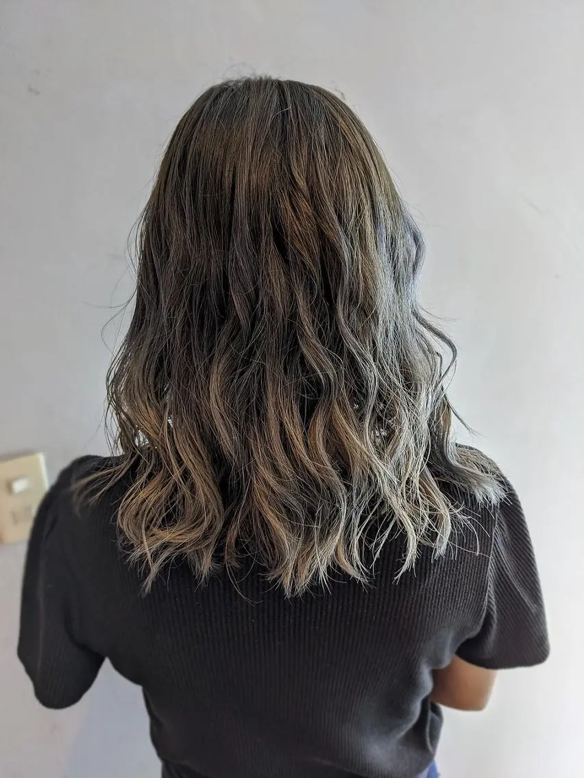 セミロング ヘアアレンジ カラー カット パーマ トリートメント パピヨンロゼ中川 髪質改善/低ダメージのヘアスタイル