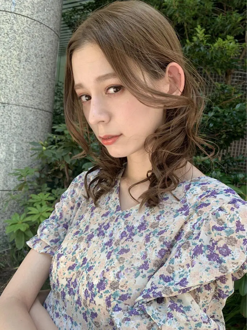 セミロング カラー パーマ ヘアアレンジ メンズ ネイル マツエク・マツパ 学生(メンズ向け) 学生 ヘアカラー トリートメント 新宿駅近♡友達とOK 🦋W -ワット -のヘアスタイル