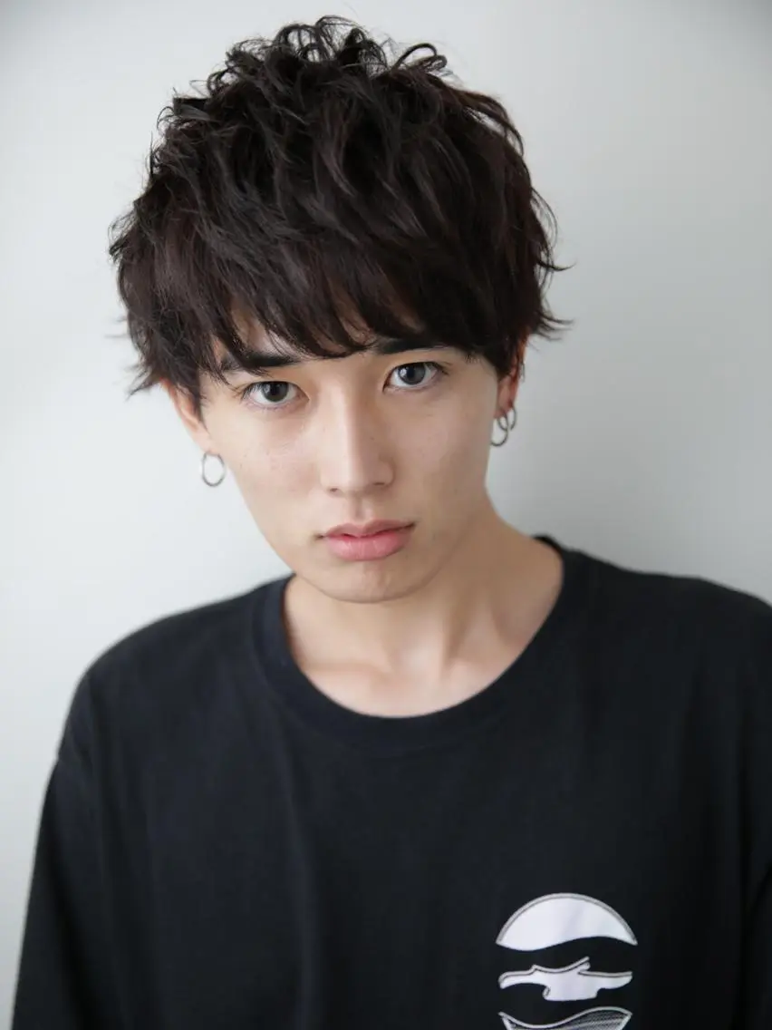 パーマ メンズ レイヤーカット✂️ 横浜No1♡下鳥翔子のヘアスタイル