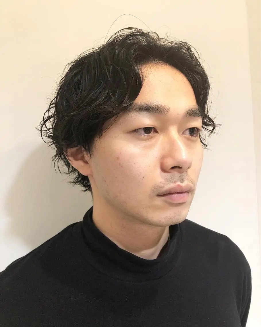 パーマ ヘアアレンジ メンズ メンズパーマ カット パーマ メンズ特化✂️栗原 侑也のヘアスタイル