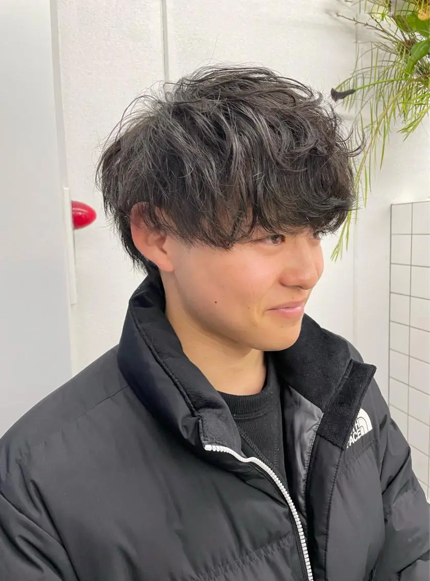 ショート メンズ カット パーマ 関 京磨のヘアスタイル