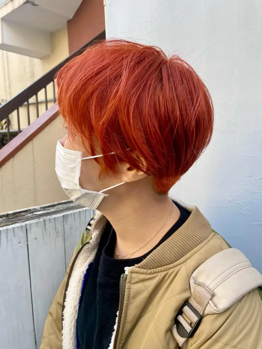 ショート ショートヘア ヘアカラー 🤎指名No.1原宿 表参道coii日向花のヘアスタイル