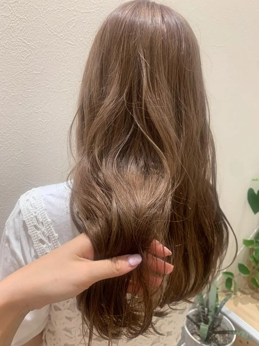 ロング カラー カット ヘアカラー トリートメント hubhair レイヤー/透明感のヘアスタイル