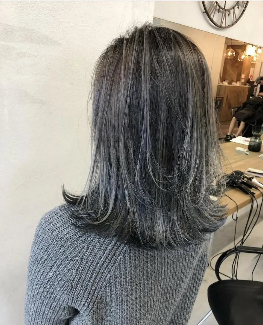 セミロング カラー アディクシーカラー 透明感カラー イルミナカラー ANGELICA JR和歌山店のヘアスタイル
