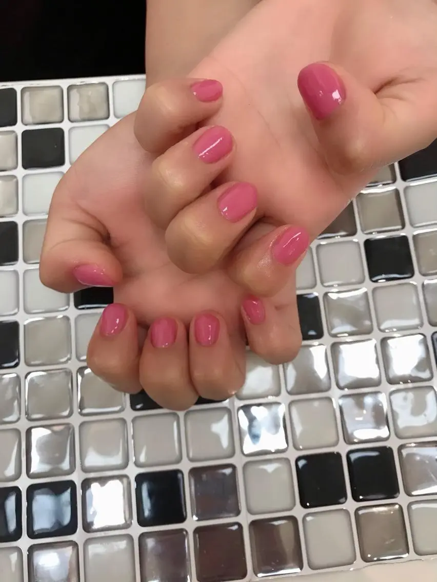ネイル ピンク CHIHIRO 渋谷Litのマツエク・マツパデザイン
